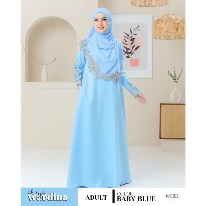 NEW DESIGN !!! ABAYA WARDINA TANPA SHAWL IN 11 COLOUR I KENDURI I EVENT I NIKAH BY MOFF COLLECTION thumbnail 5