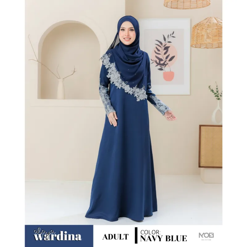 NEW DESIGN !!! ABAYA WARDINA TANPA SHAWL IN 11 COLOUR I KENDURI I EVENT I NIKAH BY MOFF COLLECTION thumbnail 4