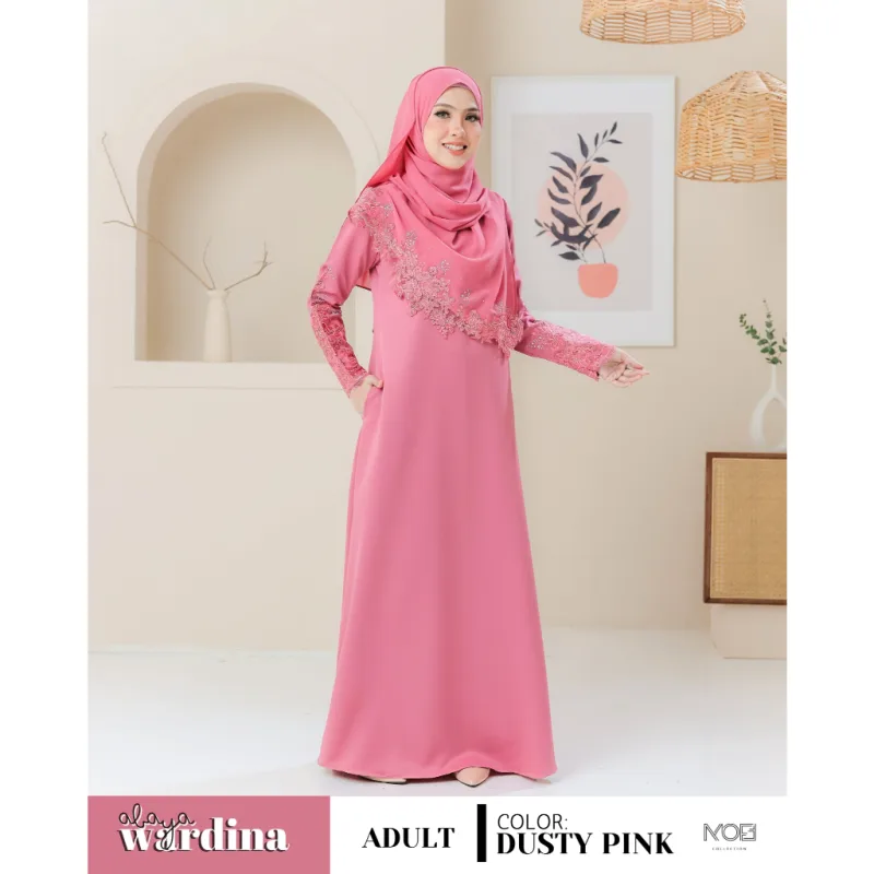 NEW DESIGN !!! ABAYA WARDINA TANPA SHAWL IN 11 COLOUR I KENDURI I EVENT I NIKAH BY MOFF COLLECTION thumbnail 3