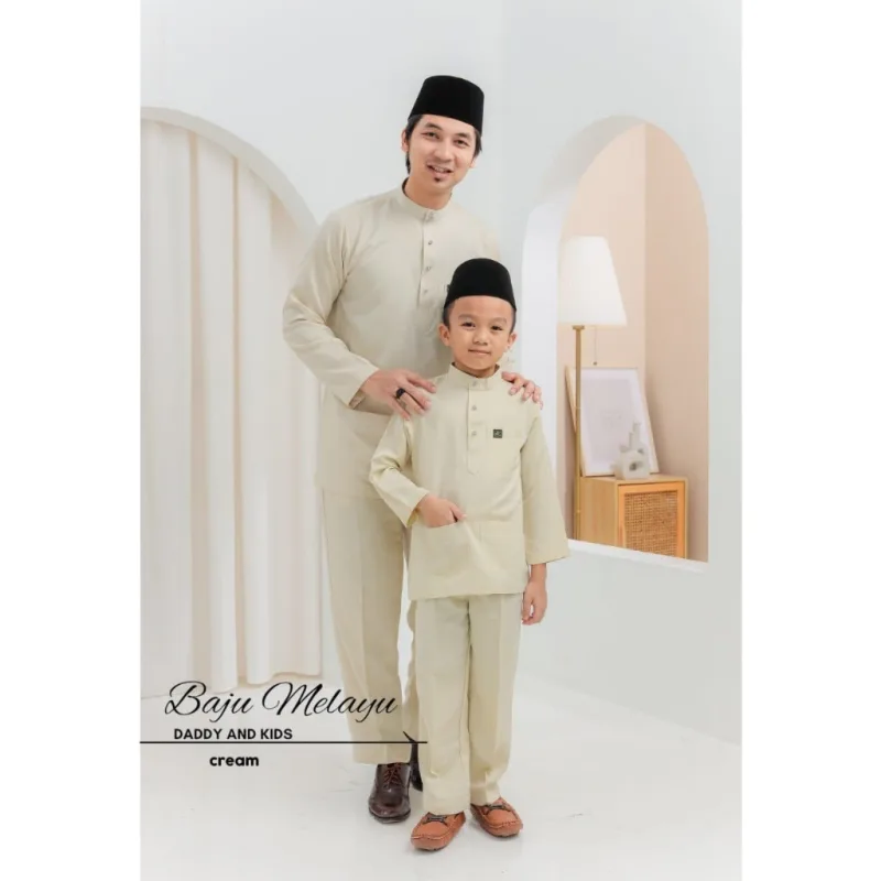 Set Family KEBARUNG IN CREAM I KEBARUNG Moden I Ayah Anak I Ibu I Moden I Set Family By Moff2u thumbnail 3