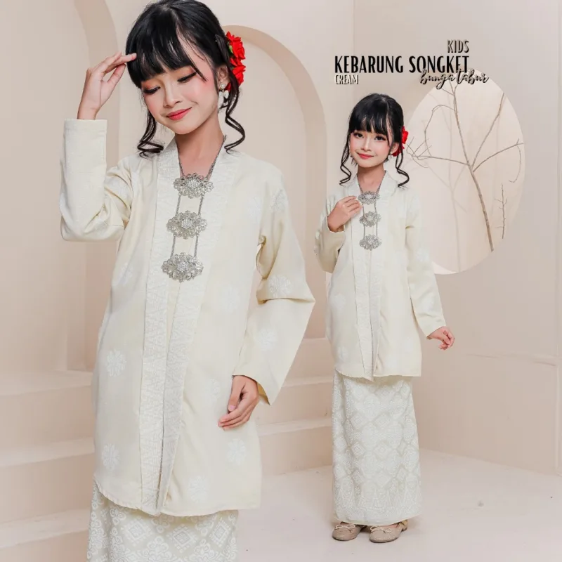 Set Family KEBARUNG IN CREAM I KEBARUNG Moden I Ayah Anak I Ibu I Moden I Set Family By Moff2u thumbnail 4