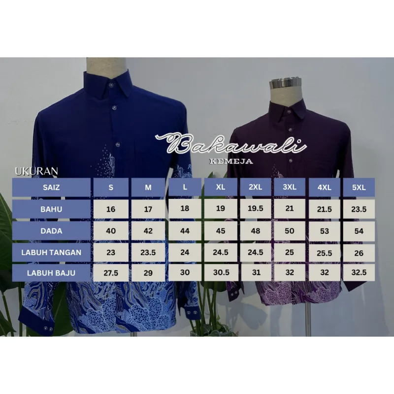 KEMEJA BAKAWALI CORAK BATIK | BATIK MALAYSIA | CORAK BATIK PRINTED | MATERIAL SELESA | PROMOSI HARGA RENDAH thumbnail 2