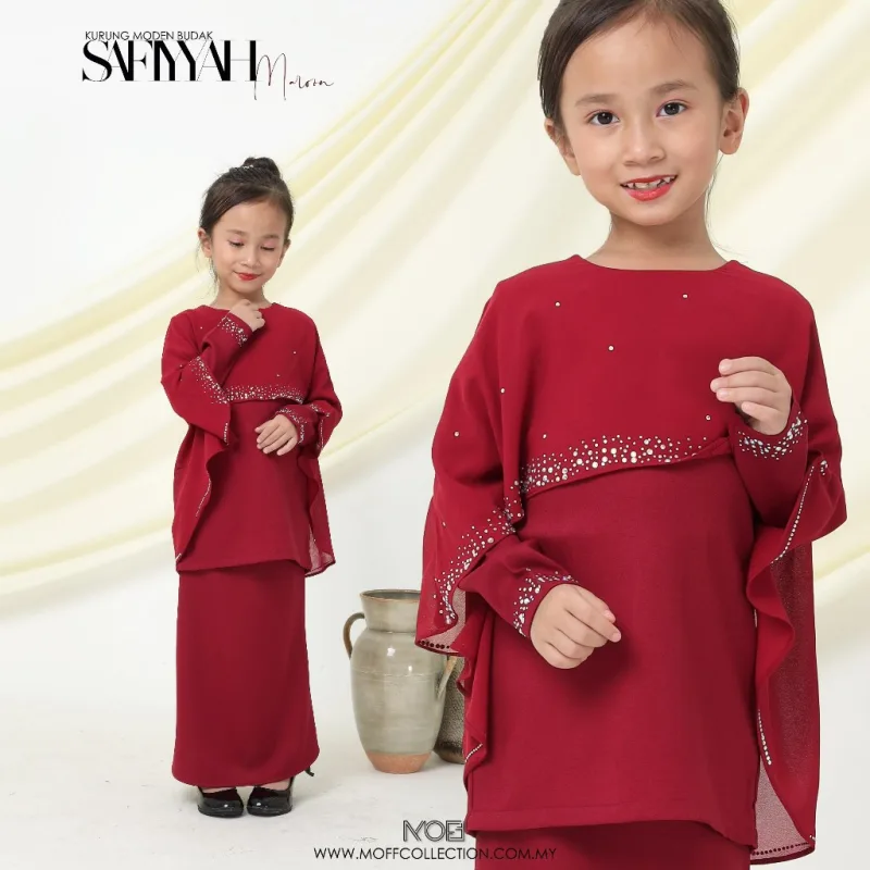 NEW DESIGN !! Kurung Moden Safiyyah Kids IN 5 COLOUR I Dinner I Tunang By Moff2U thumbnail 5