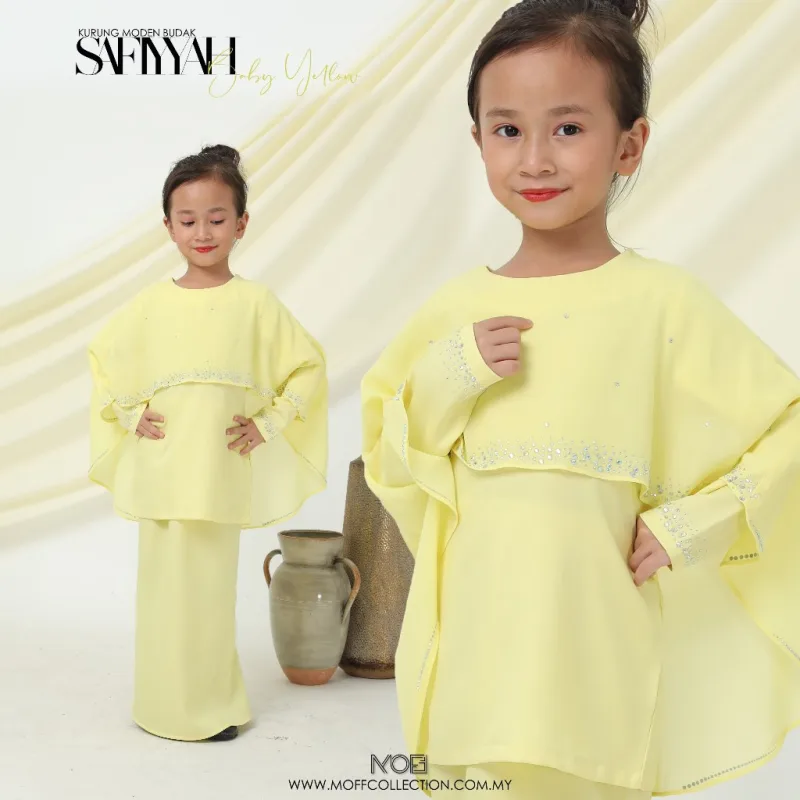 NEW DESIGN !! Kurung Moden Safiyyah Kids IN 5 COLOUR I Dinner I Tunang By Moff2U thumbnail 4