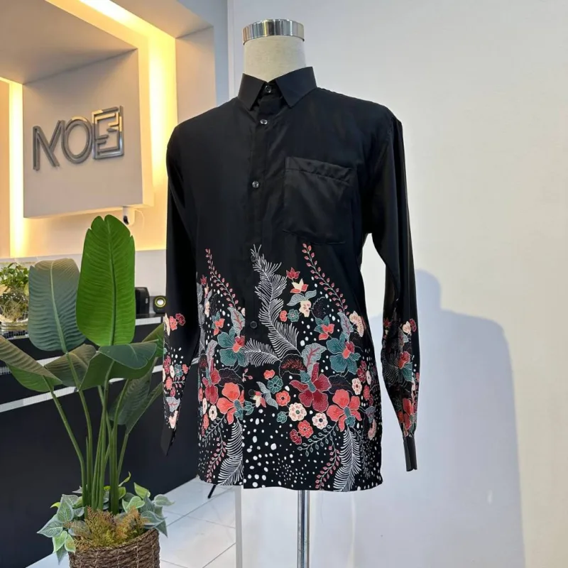 NEW DESIGN !!! KEMEJA CORAK BATIK AMEENAH | STOCK LIMIT | CORAK BATIK MALAYSIA | BATIK CANTIK thumbnail 3