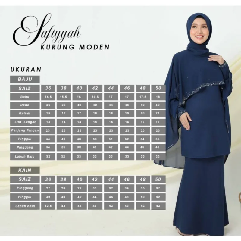 NEW DESIGN !! Kurung Moden Safiyyah Mom & Kids IN 5 COLOUR I Dinner I Tunang By Moff2U thumbnail 5