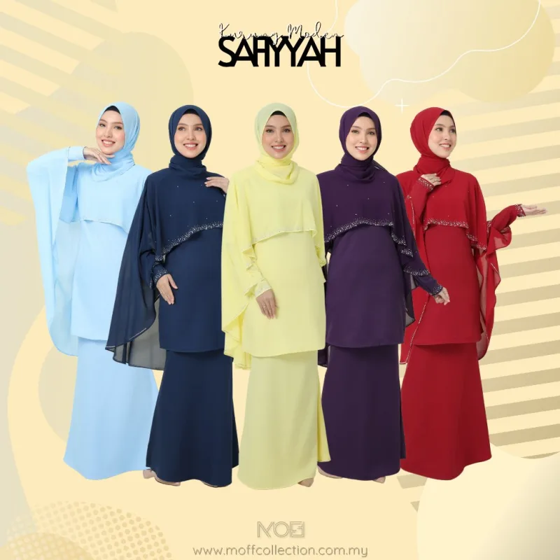 NEW DESIGN !! Kurung Moden Safiyyah Mom & Kids IN 5 COLOUR I Dinner I Tunang By Moff2U thumbnail 3