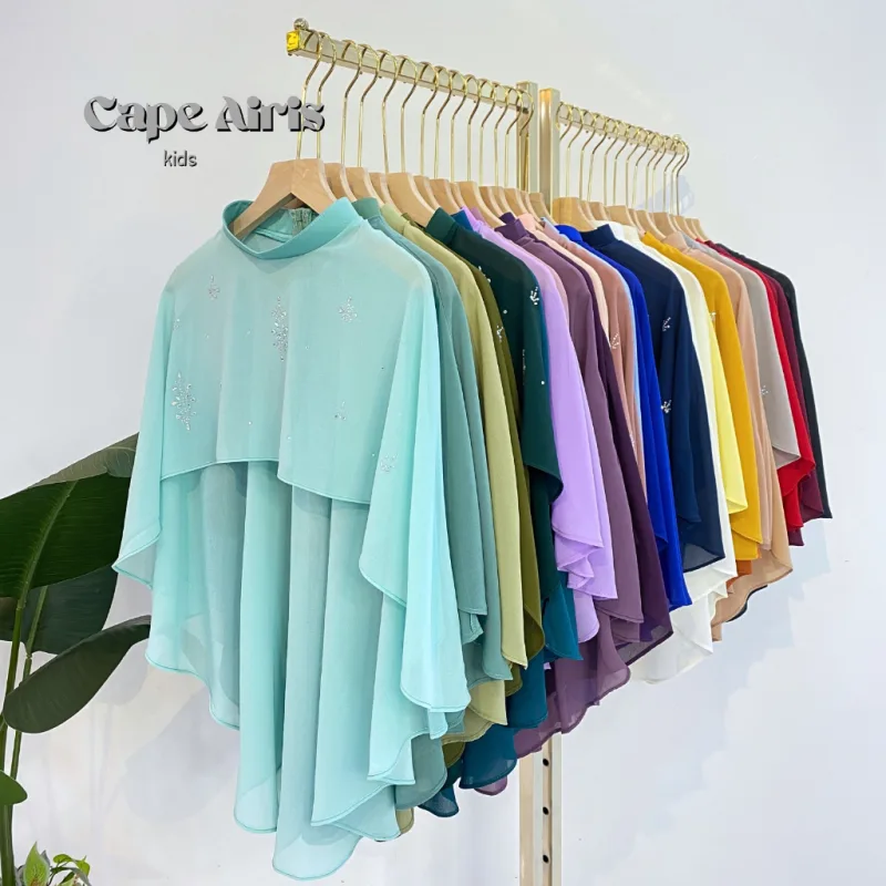 New Design !! Cape Airis BUDAK in 15 Colour I Nikah I Tunang I Kenduri I Dinner By Moff Collection
