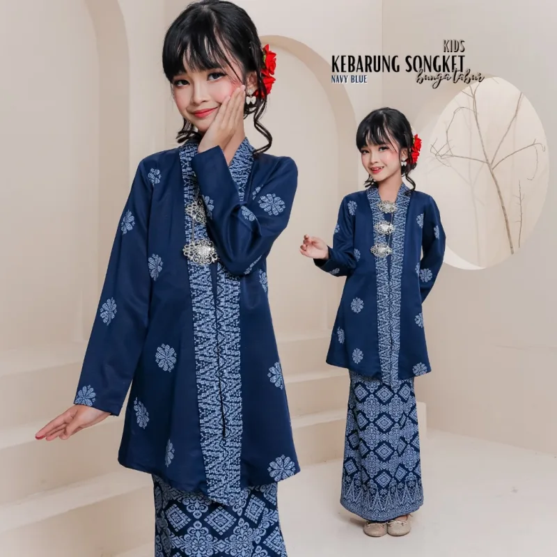 Set Family KEBARUNG IN NAVY BLUE I KEBARUNG Moden I Ayah Anak I Ibu I Moden I Set Family By Moff2u thumbnail 4