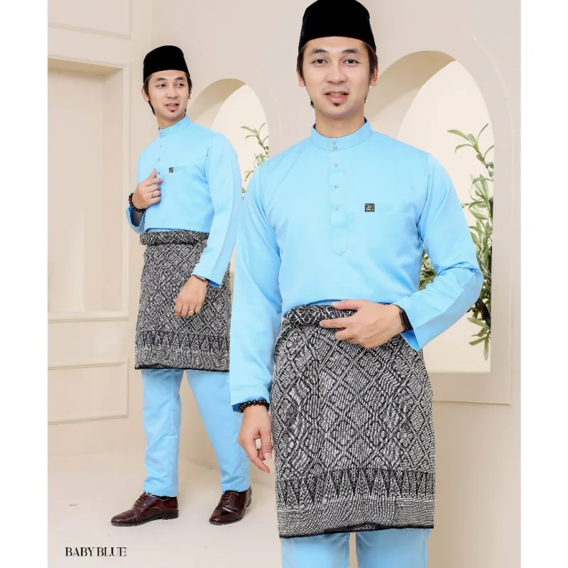 Set Family Kurung Moden Safiyyah In BABY BLUE I Kurung Moden I Ayah Anak I Ibu I Moden I Set Family By Moff2u thumbnail 4