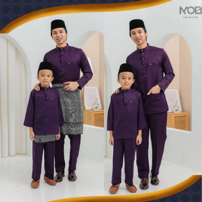Set Family Kebarung Dang Anom In Dark Purple I Set Family I Raya 2026 by Moff Collection thumbnail 4