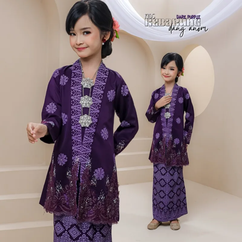 Set Family Kebarung Dang Anom In Dark Purple I Set Family I Raya 2026 by Moff Collection thumbnail 3