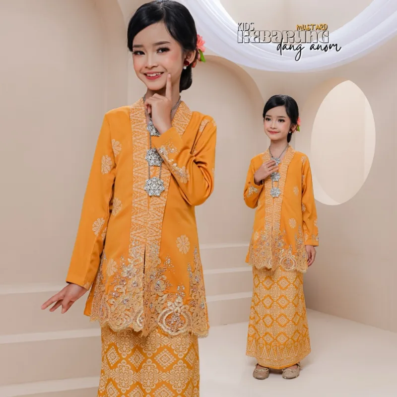 Set Family Kebarung Dang Anom In Mustard I Set Family I Raya 2026 by Moff Collection thumbnail 3