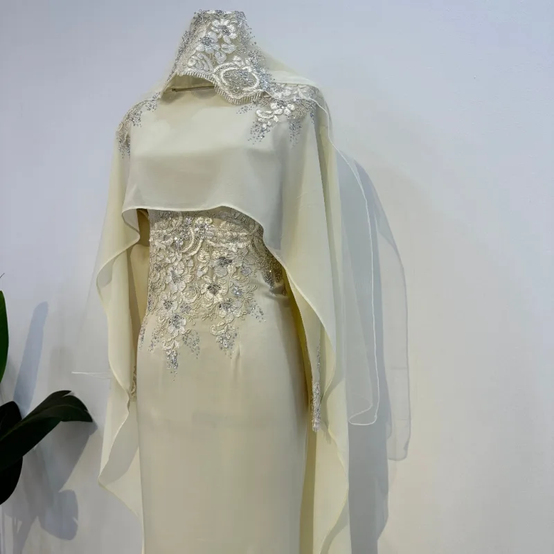 7 ITEM - 1 HARGA Bridal Set DRESS ASTIANA In CREAM| Nikah Kahwin |Tunang | BY MOFF2U thumbnail 2