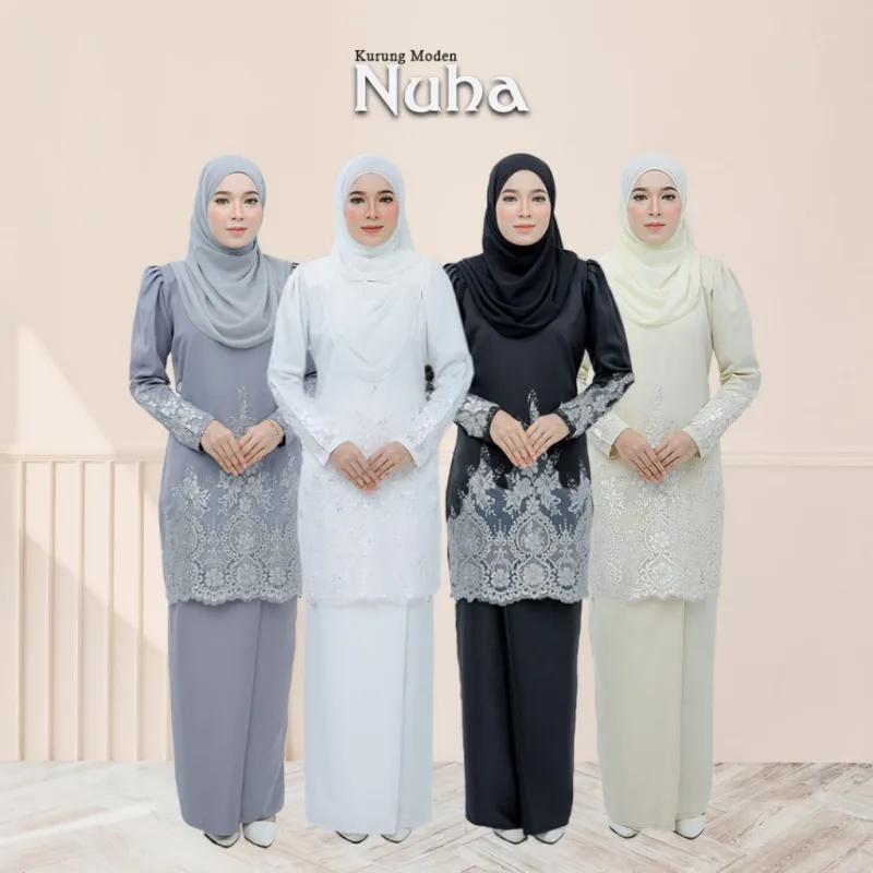 Moff Kurung Moden Nuha In 4 Colour I Kurung Moden I Tunang I Nikah By Moff2U