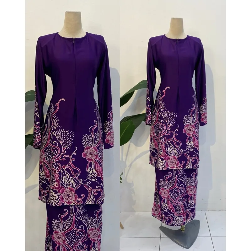 KURUNG MODEN KOTA BHARU CORAK BATIK | BATIK MALAYSIA | CORAK BATIK PRINTED | MATERIAL SELESA | PROMOSI HARGA RENDAH thumbnail 3