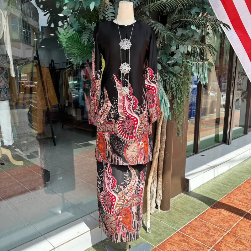 KURUNG MODEN DEANA BATIK CORAK BATIK PRINTED | MATERIAL SELESA | PROMOSI HARGA RENDAH Clot thumbnail 4