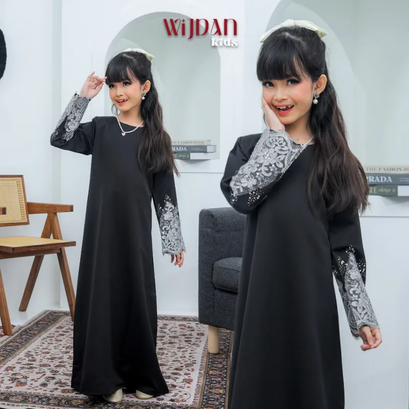 ABAYA WIJDAN NEW DESIGN FOR KIDS IN 4 COLOUR I ABAYA I KIDS BY MOFF2U thumbnail 4