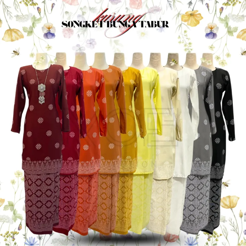NEW DESIGN KURUNG MODEN SONGKET IN 10 COLOUR I KURUNG MODEN I BY MOFF COLLECTION