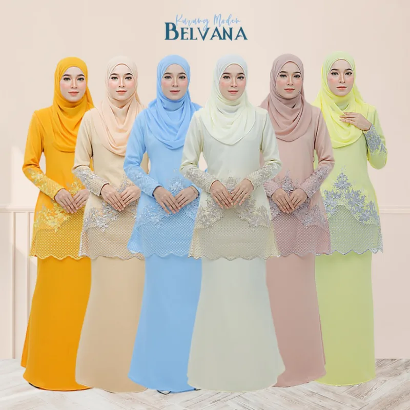 Moff Kurung Moden Belvana In 6 Colour I Kurung Moden I Tunang I Nikah By Moff2U
