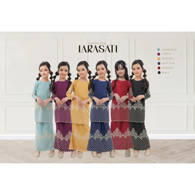 NEW DESIGN KURUNG MODEN LARASATI KIDS IN 6 COLOUR I TUNANG I NIKAH BY MOFF2U