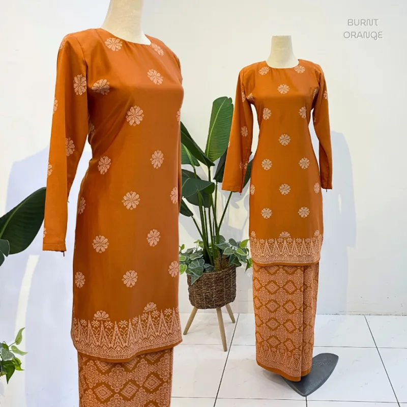 NEW DESIGN KURUNG MODEN SONGKET PLUS SIZE IN 10 COLOUR I KURUNG MODEN I BY MOFF COLLECTION thumbnail 3
