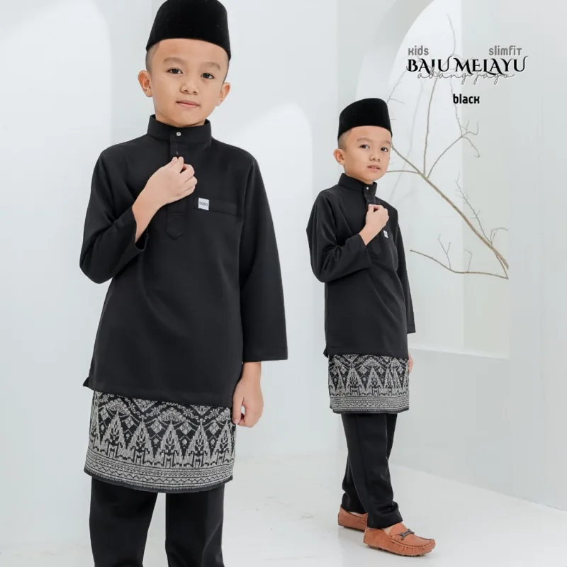 NEW COLLECTION ! BAJU MELAYU BANG JAGO BUDAK IN 6 COLOUR I BAJU MELAYU SLIMFIT I MATERIAL SKUBA Cekak Musang thumbnail 2