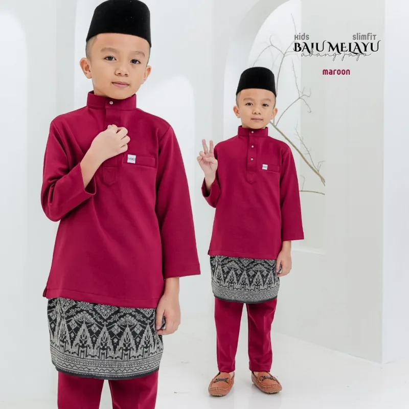 NEW COLLECTION ! BAJU MELAYU BANG JAGO BUDAK IN 6 COLOUR I BAJU MELAYU SLIMFIT I MATERIAL SKUBA Cekak Musang thumbnail 3