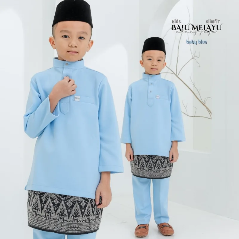 NEW COLLECTION ! BAJU MELAYU BANG JAGO BUDAK IN 6 COLOUR I BAJU MELAYU SLIMFIT I MATERIAL SKUBA Cekak Musang thumbnail 4