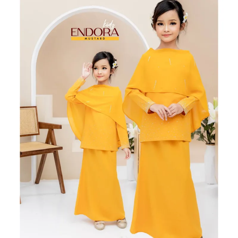 NEW DESIGN KURUNG MODEN ENDORA KIDS IN 3 COLOUR I NIKAH I TUNANG I SANDING BY MOFF COLLECTION thumbnail 2