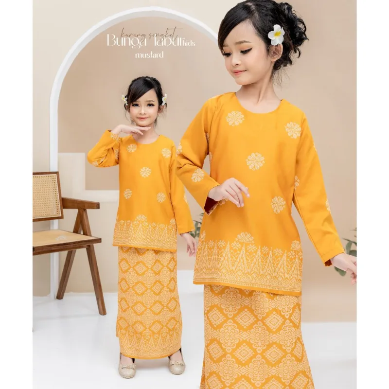 Set Family Songket Tabur In MUSTARD I Kurung Moden I Ayah Anak I Ibu I Moden I Set Family By Moff2u thumbnail 2