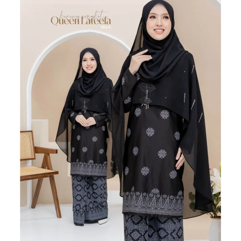 NEW DESIGN KURUNG MODEN QUEEN LATEEFA IN 4 COLOUR I KURUNG MODEN I CAPE BY MOFF COLLECTION thumbnail 2