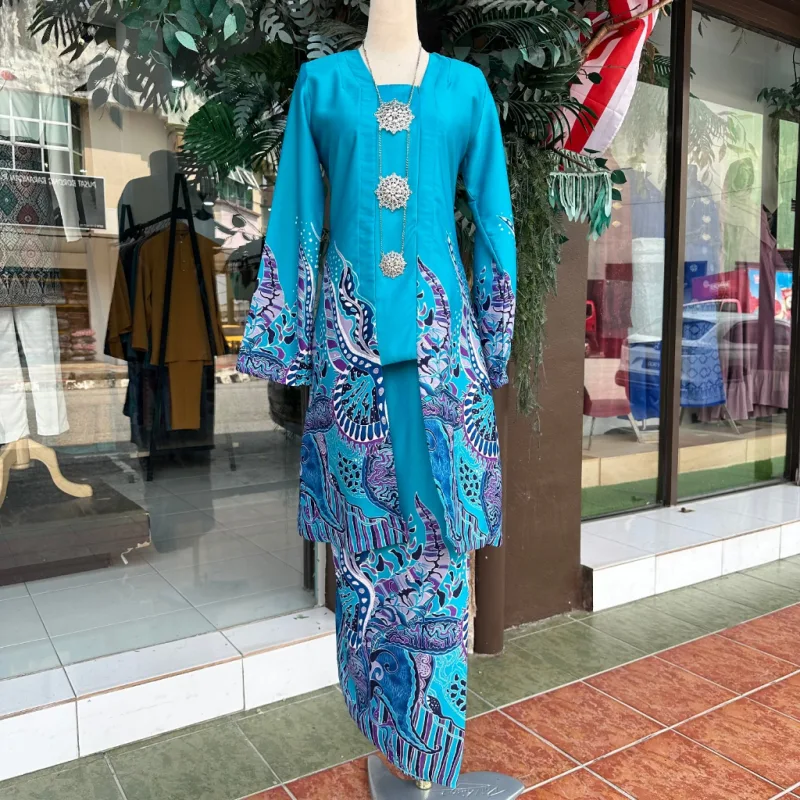NEW DESIGN !!!!!! KEBARUNG BATIK TERBARU FESYEN KEBARUNG KOTA BHARU | CUTTING LOOSE | BF FRIENDLY | COLOUR YANG MENARIK thumbnail 3