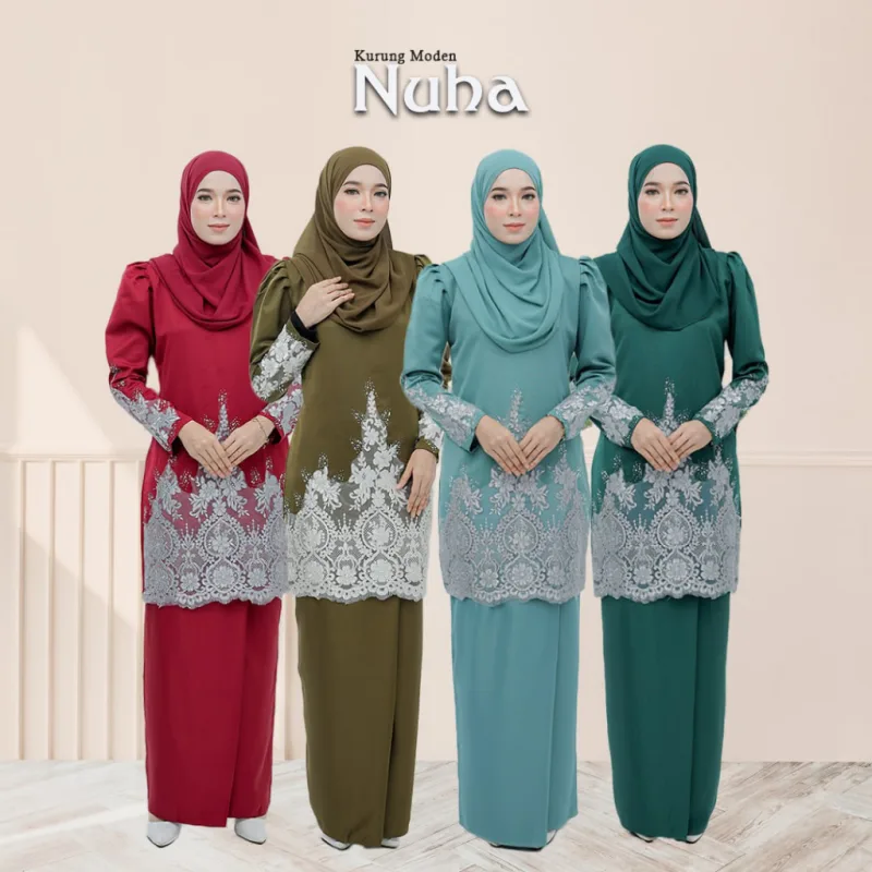 Moff Kurung Moden Nuha In 4 Colour I Kurung Moden I Tunang I Nikah By Moff2U
