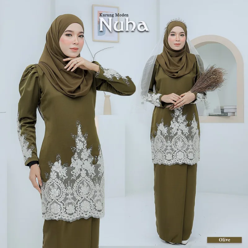 Moff Kurung Moden Nuha In 4 Colour I Kurung Moden I Tunang I Nikah By Moff2U thumbnail 3