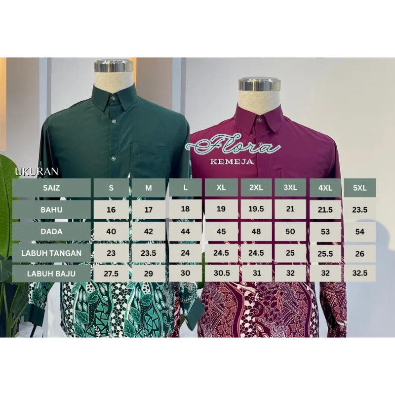 NEW DESIGN !!! KEMEJA CORAK BATIK FLORA | STOCK LIMIT | CORAK BATIK MALAYSIA | BATIK CANTIK thumbnail 2
