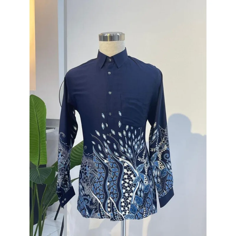 NEW DESIGN !!! KEMEJA CORAK BATIK FLORA | STOCK LIMIT | CORAK BATIK MALAYSIA | BATIK CANTIK thumbnail 5