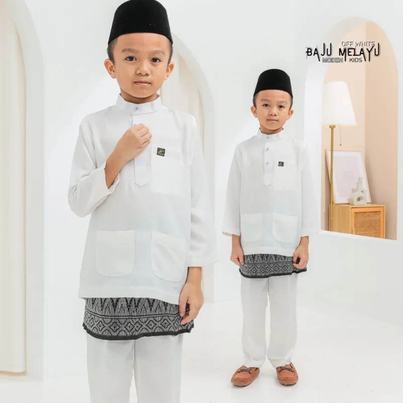 Set Family Baju Kurung Moden Kyrana In Off White I Kurung Moden I Ayah Anak I Ibu I Moden I Set Family By Moff2u thumbnail 5