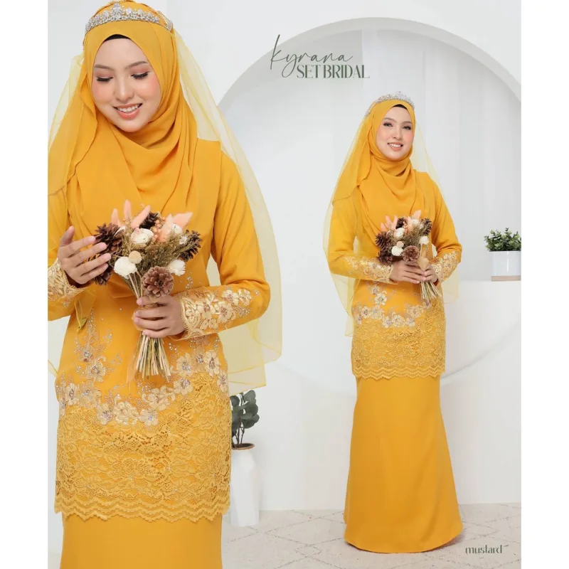 NEW DESIGN BAJU KURUNG MODEN KYRANA 6 WARNA I NIKAH I TUNANG I SANDING KAHWIN BY (MOFF COLLECTION) thumbnail 4