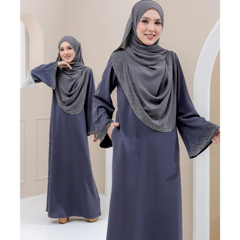 NEW JUBAH ABAYA KEBARUNG ULFA I DINNER I JUBAH OOTD I KENDURI I JUBAH AKIKAH BY MOFF COLLECTION thumbnail 2