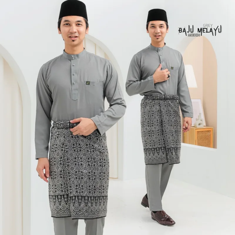 Set Family Songket Tabur In GREY I Kurung Moden I Ayah Anak I Ibu I Moden I Set Family By Moff2u thumbnail 5