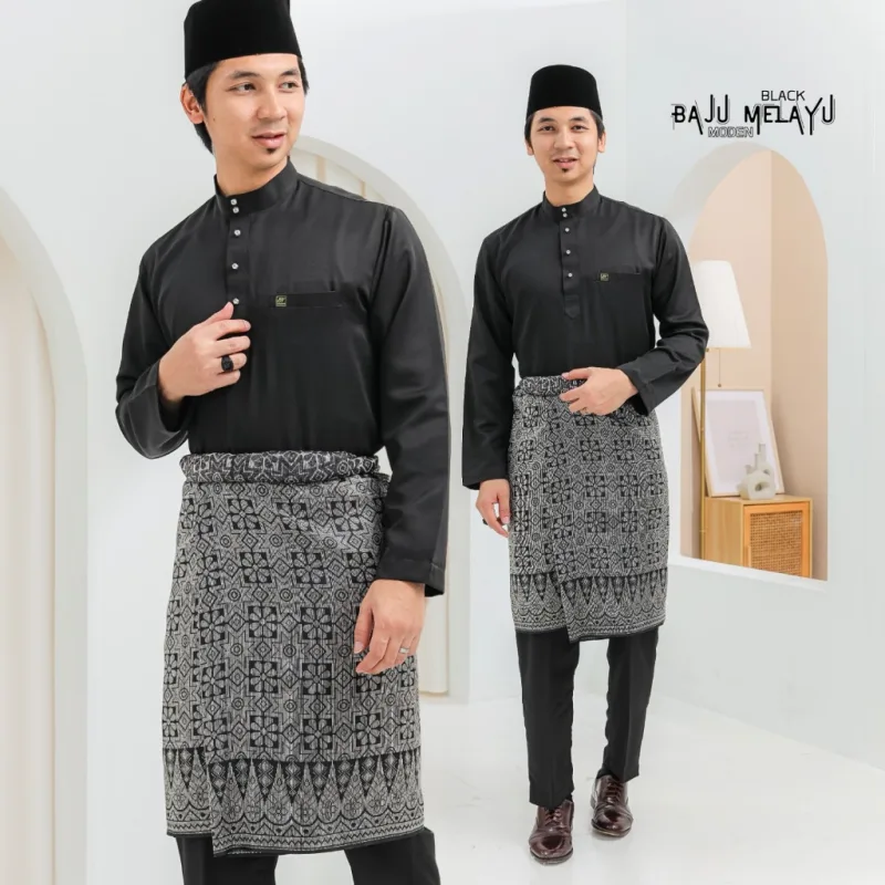 Set Family Songket Lateefa In Black I Kurung Moden I Ayah Anak I Ibu I Moden I Set Family By Moff2u thumbnail 5