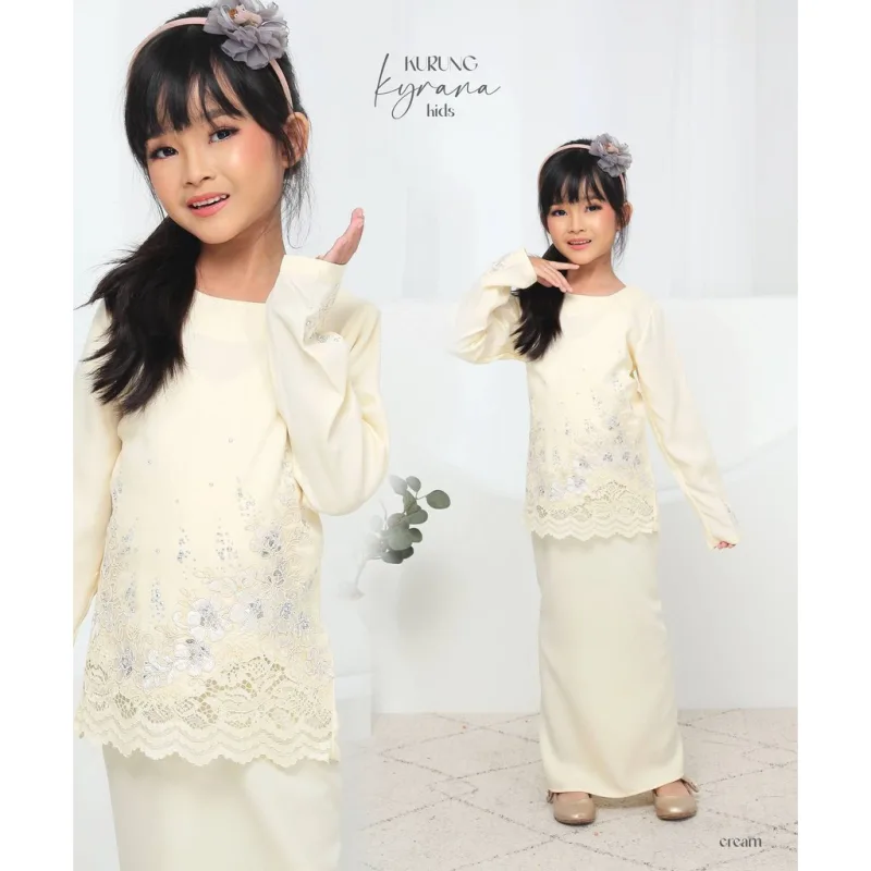 Moff New Design Kurung Moden Kyrana Kids IN 6 Colour I Kids I Kurung Moden I Kyrana By Moff Collection thumbnail 3