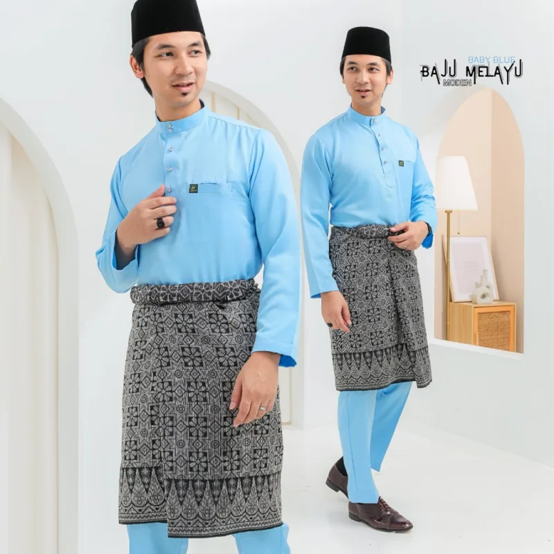 Set Family KEBARUNG IN BABY BLUE I KEBARUNG Moden I Ayah Anak I Ibu I Moden I Set Family By Moff2u thumbnail 5