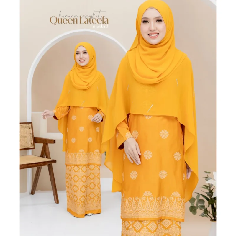 NEW DESIGN KURUNG MODEN QUEEN LATEEFA IN 3 COLOUR I KURUNG MODEN I CAPE BY MOFF COLLECTION thumbnail 4