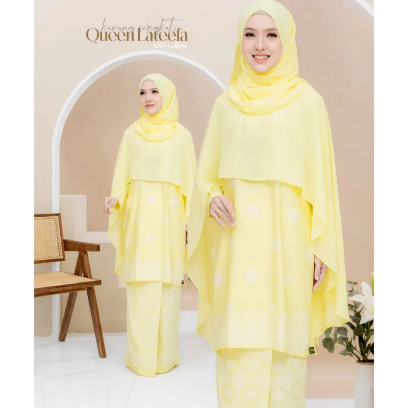 NEW DESIGN KURUNG MODEN QUEEN LATEEFA IN 3 COLOUR I KURUNG MODEN I CAPE BY MOFF COLLECTION thumbnail 3
