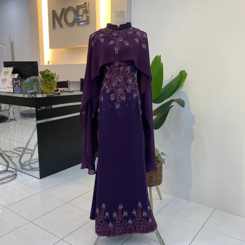 NEW DESIGN DRESS AFIYA IN 6 COLOUR | BAJU JUBAH | BAJU DRESS BY MOFF COLLECTION thumbnail 3