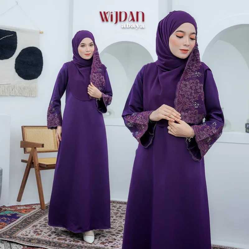 NEW JUBAH ABAYA KEBARUNG WIJDAN SEKALI SHAWL I DINNER I KENDURI I MAJLIS AKIKAH I TUNANG BY MOFF COLLECTION thumbnail 5