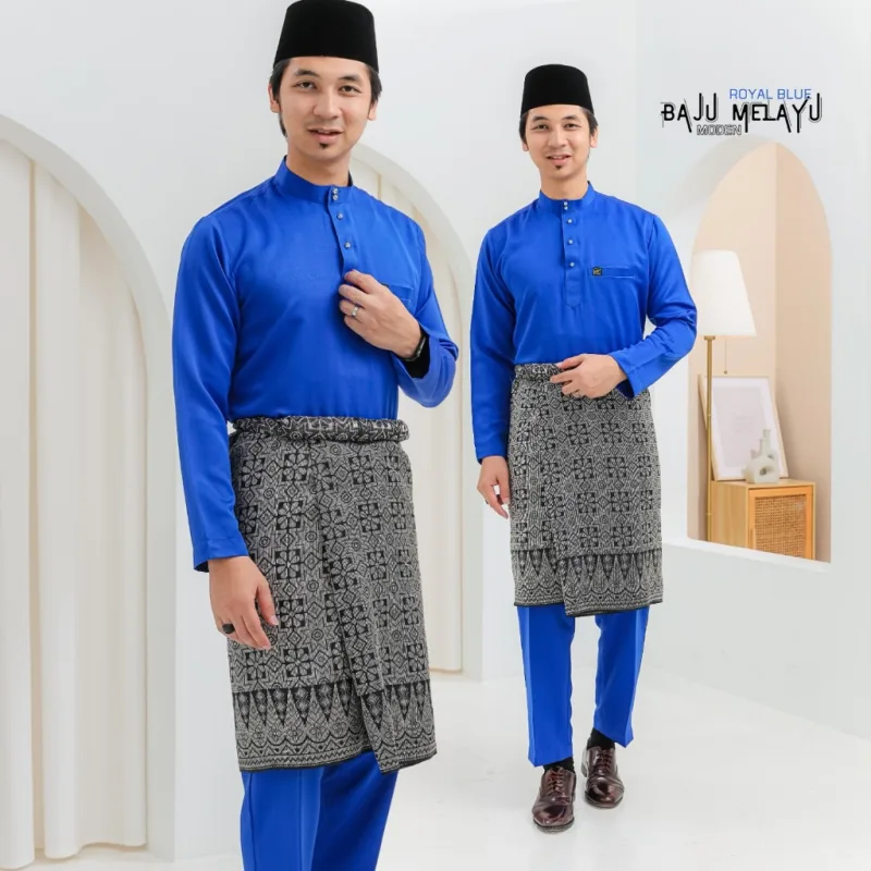 Set Family Songket Lateefa In ROYAL BLUE I Kurung Moden I Ayah Anak I Ibu I Moden I Set Family By Moff2u thumbnail 5