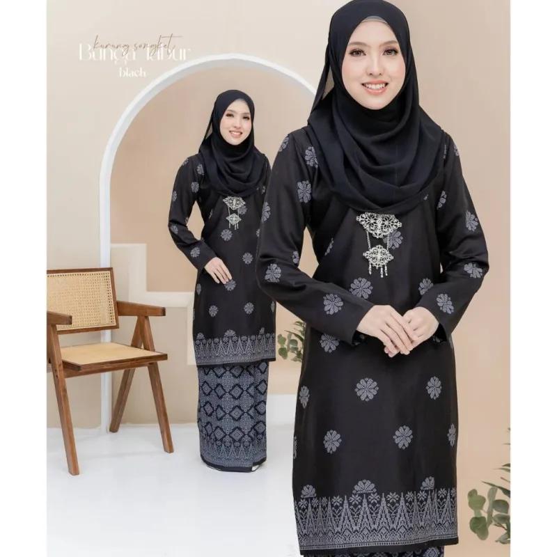 NEW DESIGN KURUNG MODEN SONGKET PLUS SIZE IN 7 COLOUR I KURUNG MODEN I BY MOFF COLLECTION thumbnail 2